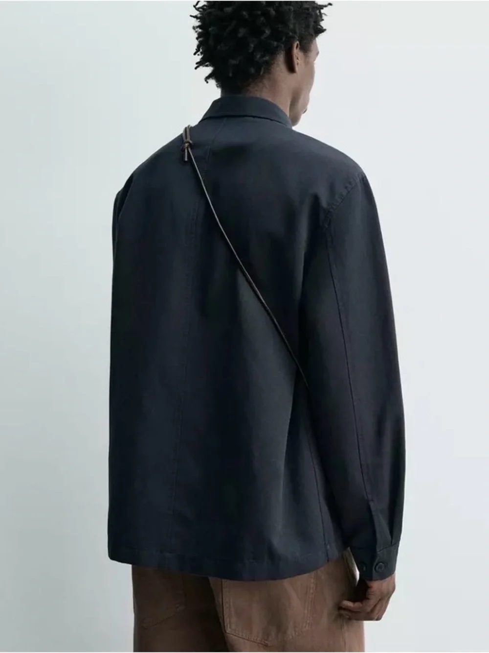 Zara Origins Black Top -overshirt. Size L - Picture 2 of 9